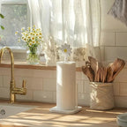 Leinuosen White Daisy Paper Towel Holder Coquettish Cute Wooden Daisy Kitchen - Image 5