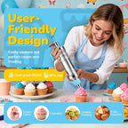 Cake Decorating Tools Supplies Kit: 164pcs Baking Accessories, Dessert Piping - Image 2