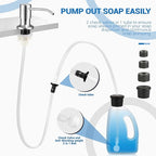 Yofidra Sink Soap Dispenser Extension Kit: Under Sink Dish Soap Dispenser - Image 3
