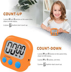 12 Pack Small Digital Kitchen Timer Magnetic Back and ON/Off Switch, Minute - Image 3