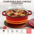 Enameled Cast Iron Dutch Oven Pot - Image 4