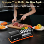 Knife Sharpener Electric for Kitchen Knives, - Image 2