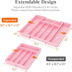 Lifewit Silverware Drawer Organizer, Expandable Utensil Tray - Image 2