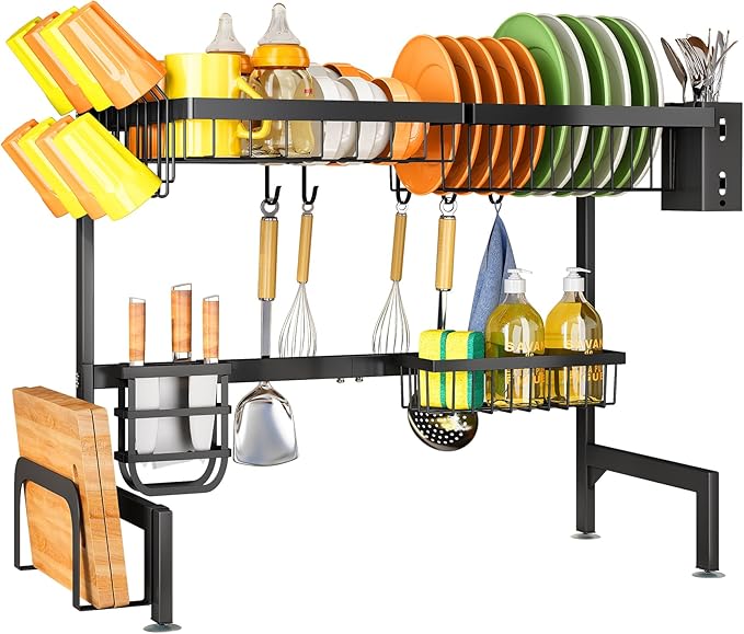 SNTD Over The Sink Dish Drying Rack - Image 9