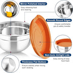 TeamFar Mixing Bowls with Lids, - Image 3