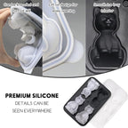 4 Cavities 3D Cat Ice Cube Molds, Cute Cat Shape Ice Mold, Large Ice Cube Tray - Image 3