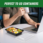 Dealusy 50 Pack 32 oz Meal Prep Containers Reusable - Image 7