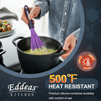 Eddeas Silicone Whisk, 500°F Heat Resistant Non Scratch Coated Whisks - Image 3