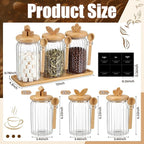 Suclain 3 Pcs Glass Coffee Container - Image 2
