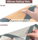 Silicone Baking Mat, 3 Pack Reusable Baking Sheet, Non-Stick ＆ Food Safe - Image 7