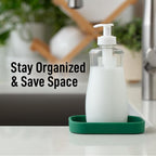 Zulay Kitchen Small Silicone Sponge Holder – Space-Saving Sink Organizer Tray - Image 6