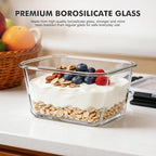 Liuruiyu 2 Pack Large Glass Food Storage Containers - Image 4