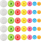 175Pcs 7 Colors Reusable Elastic Food Covers, Sublaga 7 Sizes Plastic Bowl by Sublaga