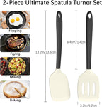 Coukre 2 Pack Silicone Spatula Set, High Heat Resistant, BPA Free Kitchen - Image 2