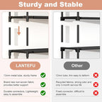 LANTEFUL 10 Tiers Tall Shoe Rack 20-25 Pairs Boots Organizer Storage Sturdy - Image 6