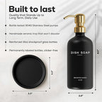 Luxury Glass Dish Soap Dispenser - Image 3
