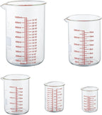 High Borosilicate Glass Measuring Cup Set-V-Shaped Spout, Includes 60ml - Image 8