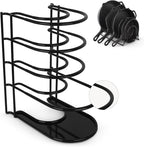 Pan Organizer - Silicone-Coated Non-Slip 12" Heavy Duty Skillet Rack - Kitchen by Cuisinel