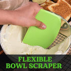 3-Piece Stainless Steel Dough Scraper set + Pizza Spatula Set – Kitchen Baking - Image 5