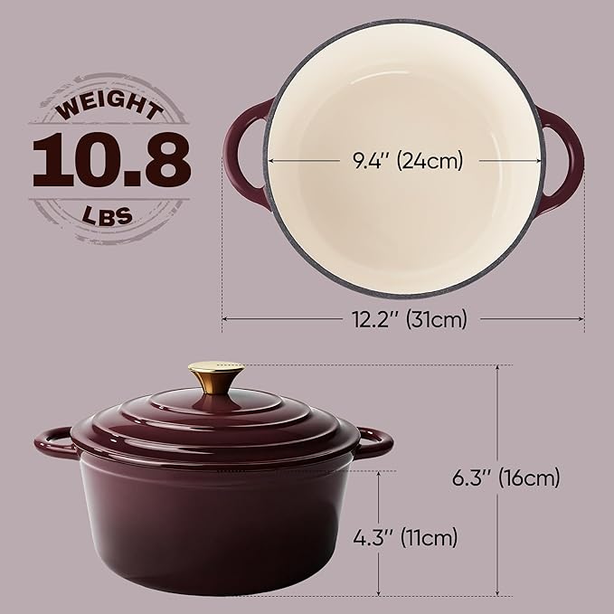 Vintage Style 4.5 Quart Dutch Oven Pot - Image 4