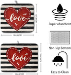 Valentine's Day Dish Drying Mat - Image 2