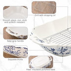 Vintage Casserole Dish 7.3 x 11.8, Ceramic Baking Dish - Image 3