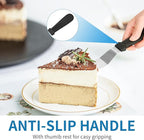 3 PCS Icing Spatulas, Offset Spatula, Stainless Steel Cake Decorating Spatulas - Image 4