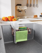 HapiRm Sponge Holder for Kitchen Sink, No Drill Kitchen Sink Caddy Organizer - Image 6