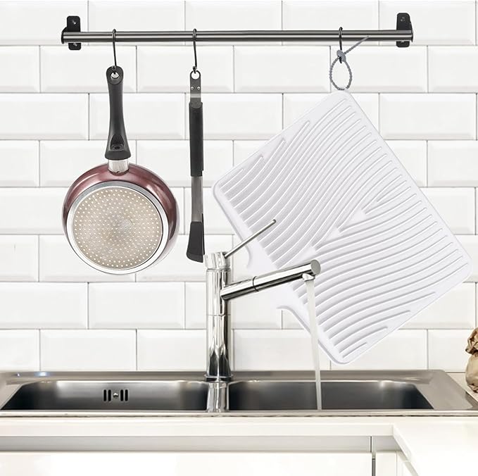 TIKNIK Silicone Dish Drying Mat, Stone Drying Mat - Image 5