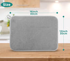 GeeRic Microfiber Dish Drying Mat, Super Absorbent Kitchen Dish Drying Pad - Image 2