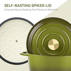 Miereirl 6 Quart Enameled Dutch Oven Pot - Image 4
