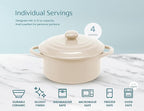 Kook Ceramic Mini Cocotte Set, Small Casserole Dishes - Image 7