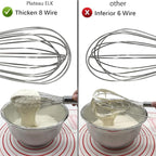 Whisks for Cooking, 3 Pack Stainless Steel Whisk for Blending, Beating and - Image 3