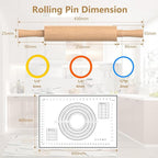 Classic Wooden Rolling Pin - Image 4