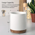 DOWAN 360° Rotating Extra Large Cooking Utensil Holder, 7.6" Kitchen Utensil - Image 2