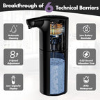 YIKHOM Automatic Liquid Soap Dispenser, Dish Soap Dispenser 8 Volume Control - Image 2