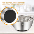 Wildone Mixing Bowls with Airtight Lids Set, with Grater Attachments & Non-Slip - Image 5