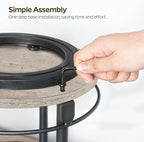 YATINEY Lazy Susan Organizer, Rotating Spice Rack, 2 Tier Spice Turntable - Image 8