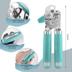 Safring Can Opener Manual, Heavy Duty Handheld Strong Can Opener - Image 2