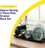 Space-Saving 3-Piece Dish Drainer Rack Set - Image 2