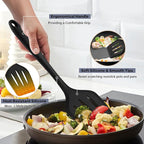 TeamFar Silicone Cooking Utensils, 446°F Heat Resistant Kitchen Gadgets Tools - Image 3