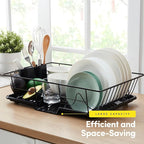 Space-Saving 3-Piece Dish Drainer Rack Set - Image 3