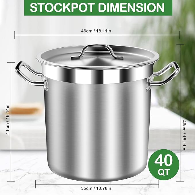 STOCKPOT Large Soup Pot with Lid - Image 7