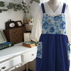 Uaussi Cotton Linen Apron Cross Back Work Apron - Image 6