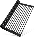 MERRYBOX Roll Up Dish Drying Rack Silicone Wrapped Over The Sink Dish Drying by MERRYBOX
