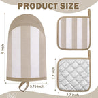 4 Pcs Pot Holders and Oven Mitts Set - Image 2