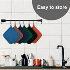 Joyhalo 6 Pack Pot Holders for Kitchen, Cotton Oven Holder - Image 6