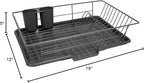 Sweet Home Collection 3 Piece Metal Dish Drainer Rack Set - Image 2