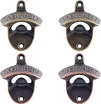 Vintage Wall Mounted Soda Bottle Opener Bronze, Rustproof Cooler Mount Beer Cap by Wallmountedbottleopener