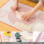 Pastry Cutter, Biscuit Cutter, Dough Scraper, Silicone Baking Mats, Stainless - Image 4
